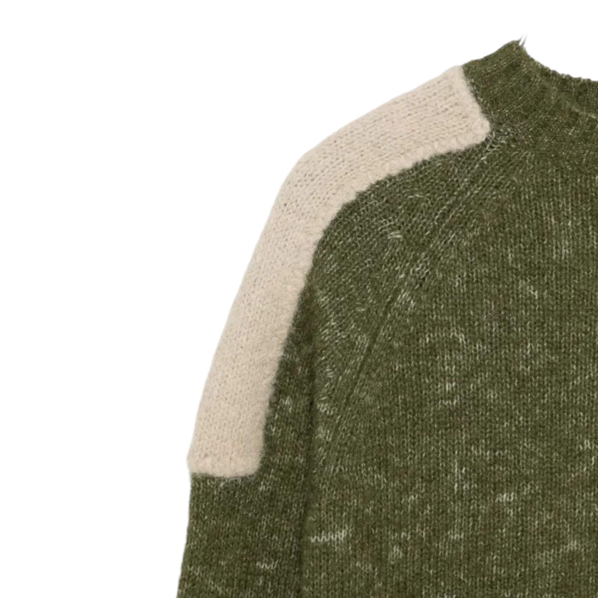 Aspesi Maglia Girocollo Bicolore Verde per Bambino A25AM0005EM444 VERDE ASPESI 