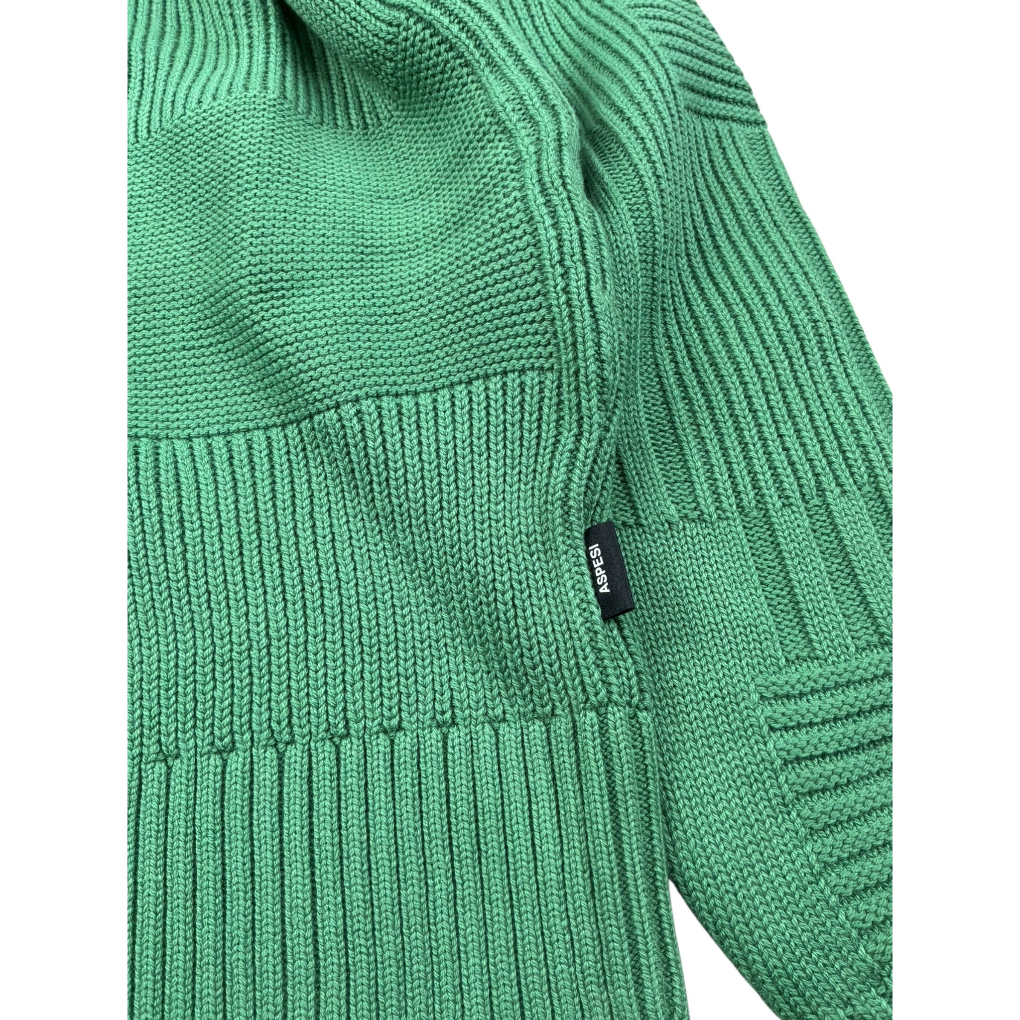Aspesi Maglia Girocollo tinta unita Verde per Bambino A25AMA001EM110 VERDE ASPESI 