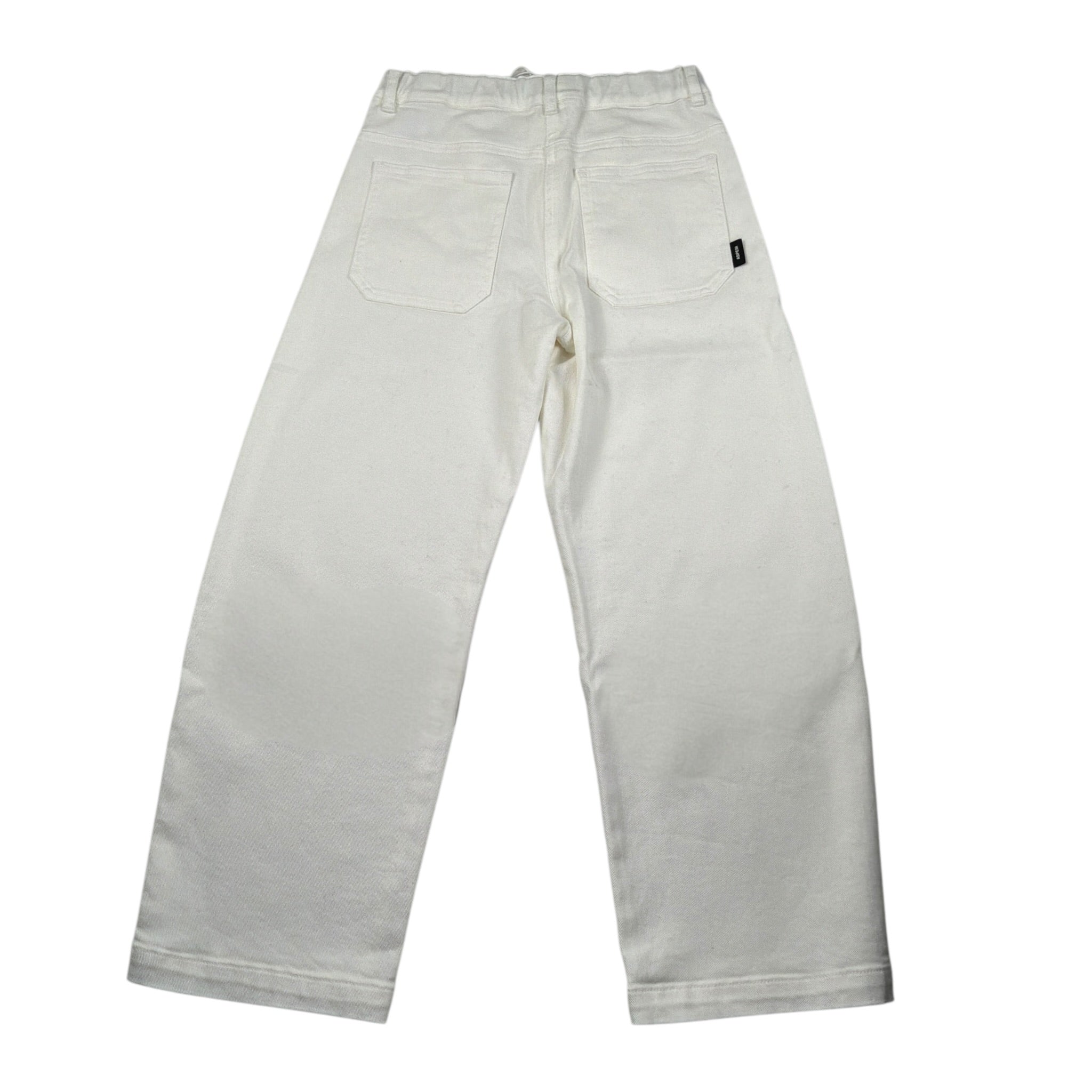 Aspesi Jeans tinta unita con Girovita Regolabile Bianco per Bambino A25APL0002C6051 BIANCO ASPESI 