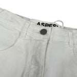 Aspesi Jeans tinta unita con Girovita Regolabile Bianco per Bambino A25APL0002C6051 BIANCO ASPESI 
