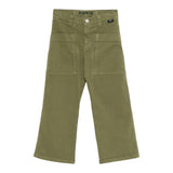 Aspesi Pantalone tinta unita con Girovita Regolabile Verde per Bambino A25APL0012C6051 VERDE ASPESI 