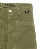 Aspesi Pantalone tinta unita con Girovita Regolabile Verde per Bambino A25APL0012C6051 VERDE ASPESI 