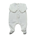 Aventiquattrore Tutina Manica Lunga tinta unita con Stampe Panna per Neonato A2401404 PANNA AVENTIQUATTRORE 