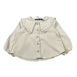 Aventiquattrore Camicia Manica Lunga In Velluto Crema per Neonata A2401721N CREMA AVENTIQUATTRORE 