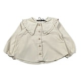 Aventiquattrore Camicia Manica Lunga In Velluto Crema per Neonata A2401721N CREMA AVENTIQUATTRORE 