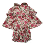 Babe & Tess Abito Manica Lunga tinta unita Stampa Fantasia con Culotte Beige per Neonata 01/548134N BEIGE BABE & TESS 