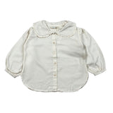 Babe & Tess Camicia Manica Lunga tinta unita Panna per Bambina 03/548062 PANNA BABE & TESS 