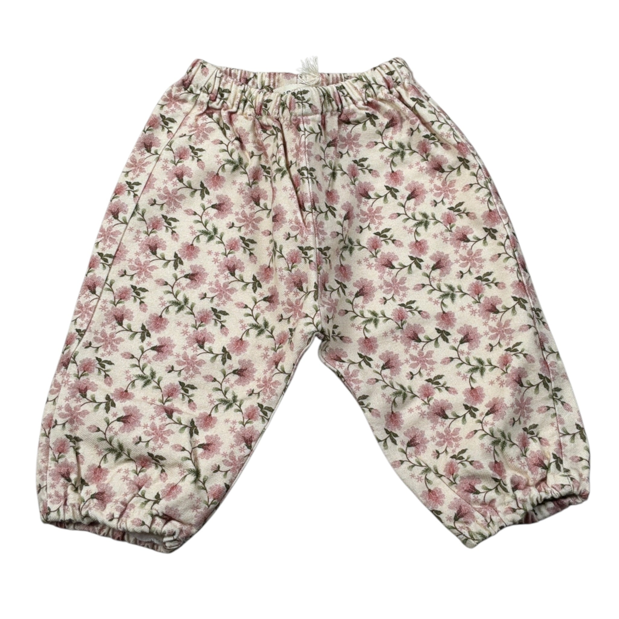 Babe & Tess Pantalone Fantasia Florealecon Elastico In Vita Panna per Neonata 04/548100 PANNA BABE & TESS 