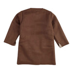 Babe & Tess Cappotto tinta unita con Ricami Marrone per Bambina 11/548032 MARRONE BABE & TESS 