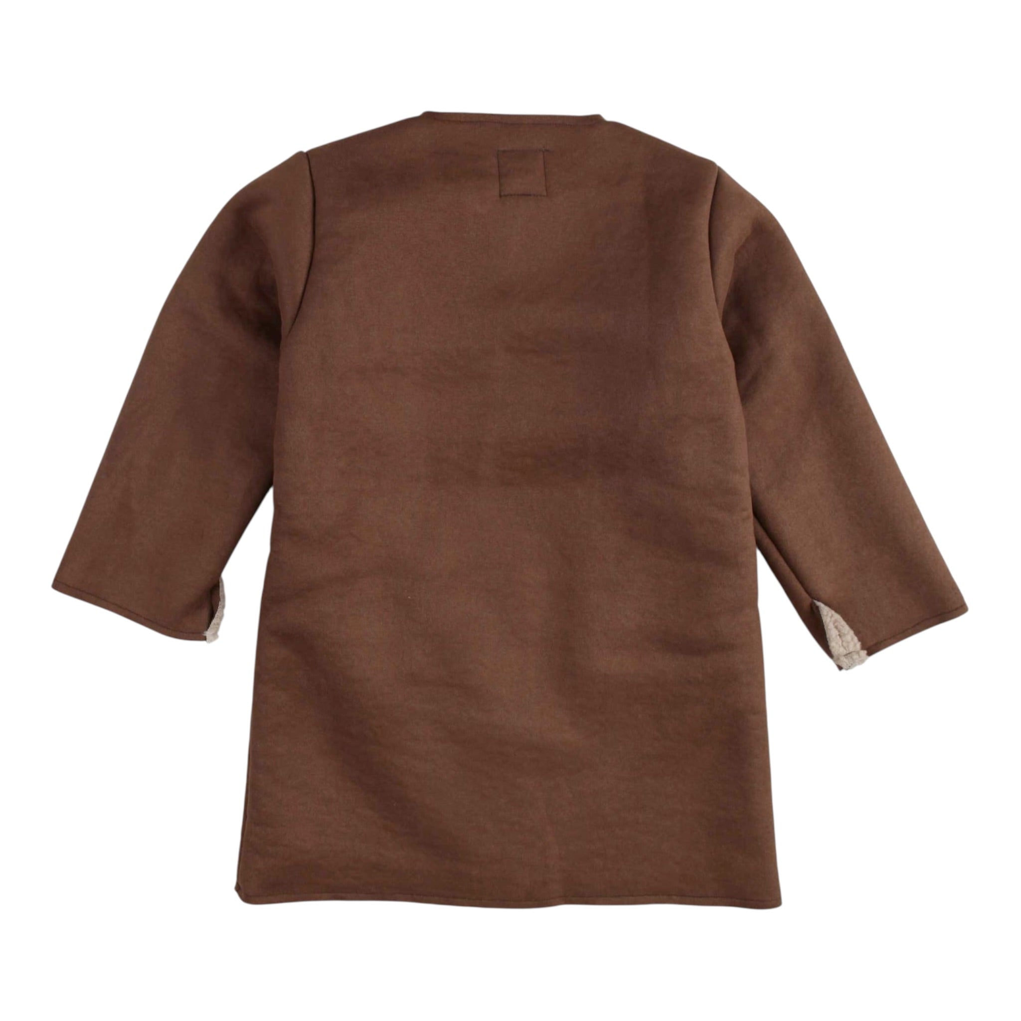 Babe & Tess Cappotto tinta unita con Ricami Marrone per Bambina 11/548032 MARRONE BABE & TESS 