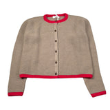 Babe & Tess Cardigan tinta unita Beige/Fuxia per Bambino 59/5480833 BEIGE/FUXIA BABE & TESS 