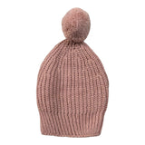 Babidu Cappello tinta unita con Pon Pon Rosa per Neonata 90664 ROSA BABIDU 