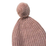 Babidu Cappello tinta unita con Pon Pon Rosa per Neonata 90664 ROSA BABIDU 