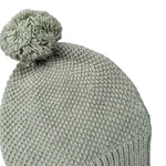 Babidu Cappello tinta unita con Pon Pon Verde per Neonata 90683 VERDE BABIDU 