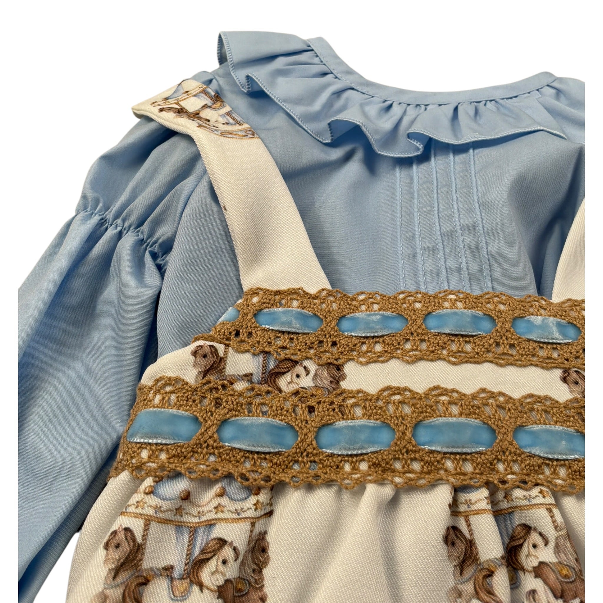 Babine' Completo 2 Pezzi Camicia-Salopette Azzurro per Neonata 2612021 AZZURRO BABINE' 
