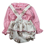 Babine' Completo 2 Pezzi Camicia-Salopette Rosa per Neonata 2612021 ROSA BABINE' 