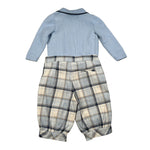Baby A. Completo 4 Pezzi Cardigan-Camicia-Pantalone-Papillon Azzurro per Neonato A2902 AZZURRO BABY A. 