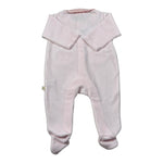 Baby Gi Tutina Manica Lunga tinta unita In Ciniglia Rosa per Neonata DD53G ROSA BABY GI 