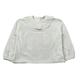 Baby Gi Shirt tinta unita con Colletto Bianco per Neonata UE1937N BIANCO BABY GI 