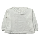 Baby Gi Shirt tinta unita con Colletto Bianco per Neonata UE1937N BIANCO BABY GI 