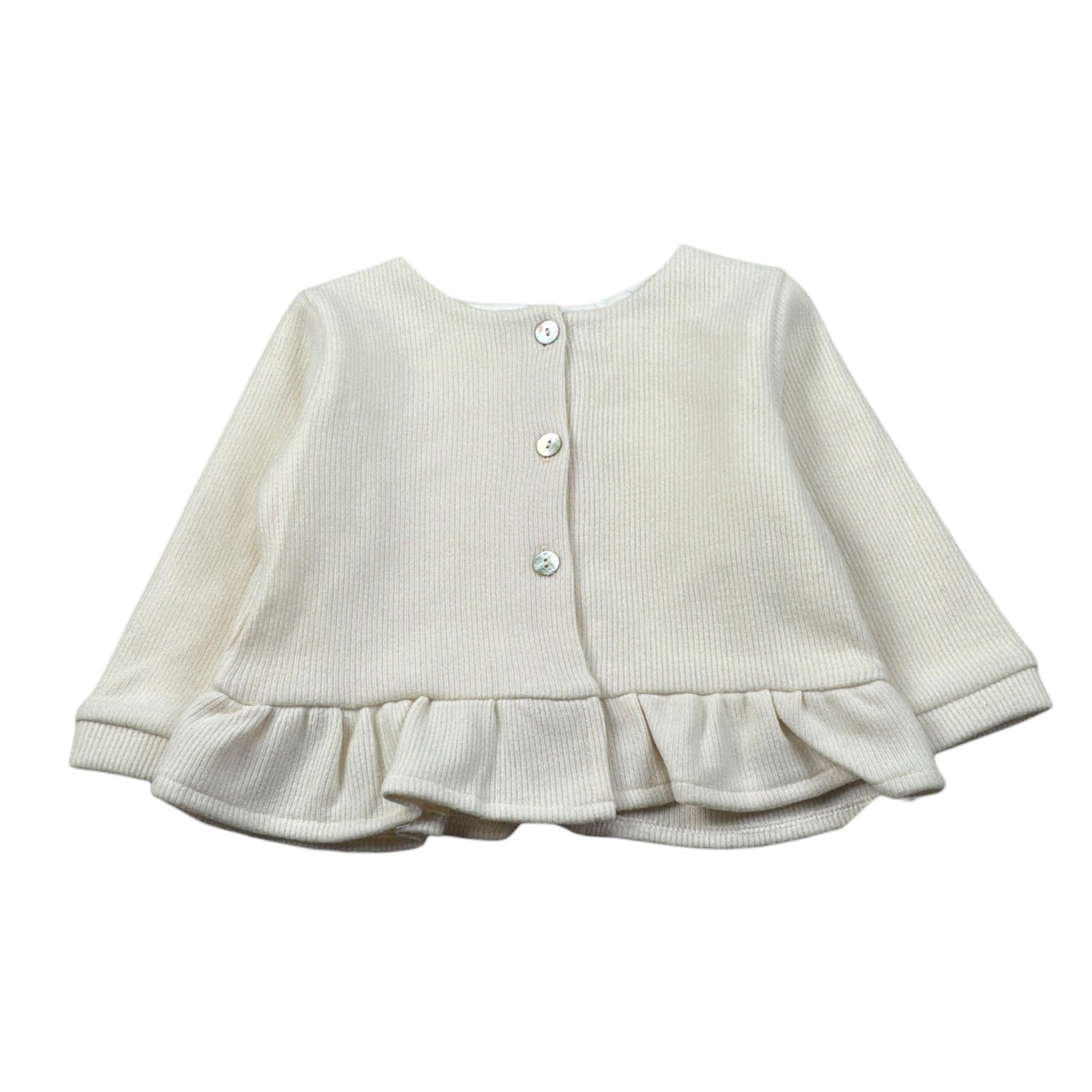 Baby Vip Cardigan tinta unita Panna per Neonata T4018I PANNA BABY VIP 