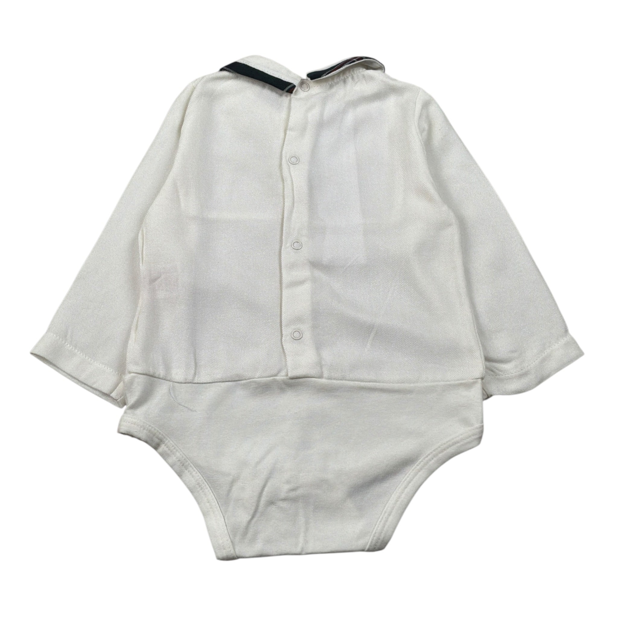 Baby Vip Camicia Body Manica Lunga tinta unita Panna per Neonato T403902 PANNA BABY VIP 