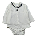 Baby Vip Camicia Body Manica Lunga tinta unita Panna per Neonato T403902 PANNA BABY VIP 