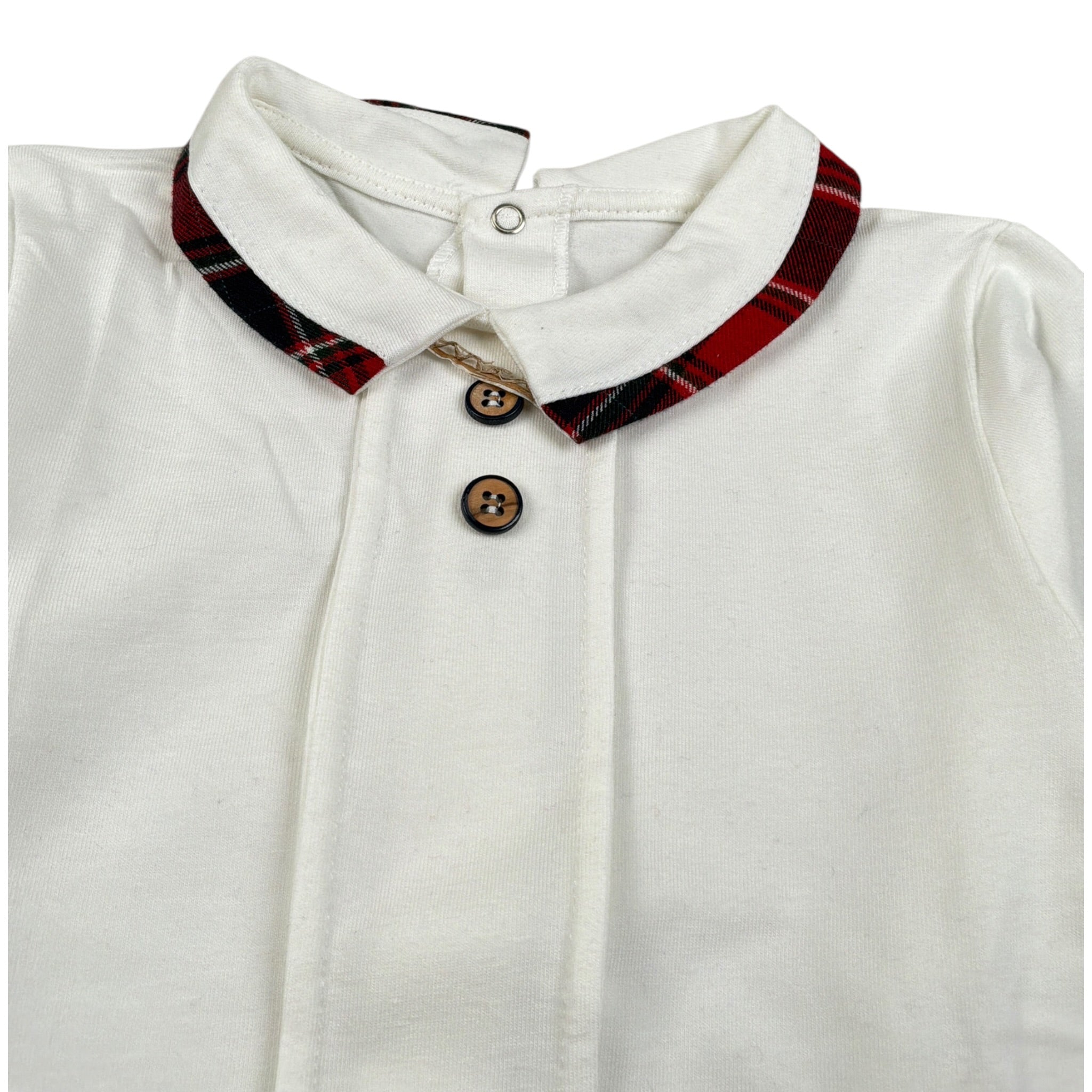 Baby Vip Body Manica Lunga Tinta Unta Panna per Neonato T411402 PANNA BABY VIP 
