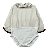 Baby Vip Body Manica Lunga tinta unita Panna per Neonata T413702 PANNA BABY VIP 
