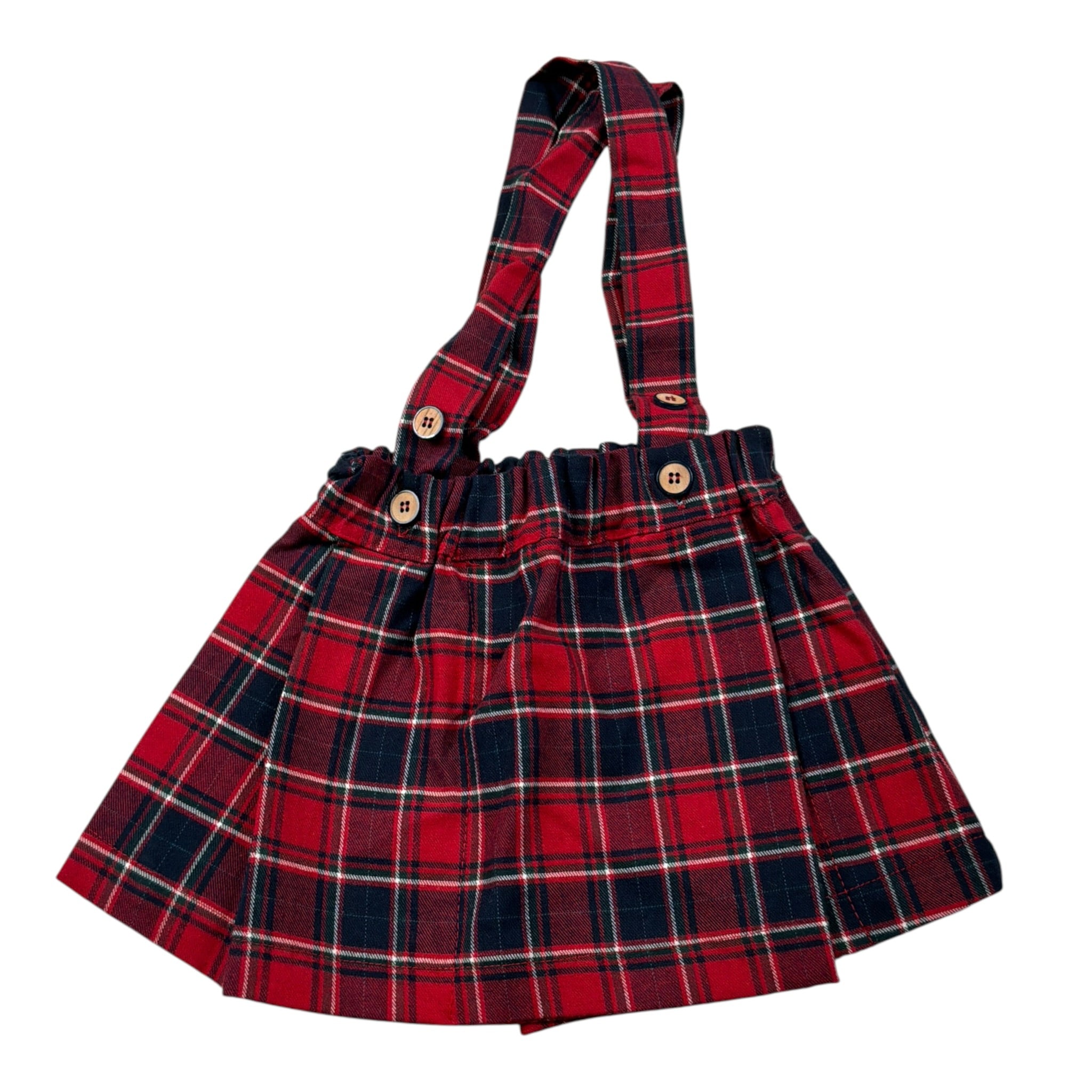 gonna fantasia scozzese T413907J ROSSO BABY VIP 