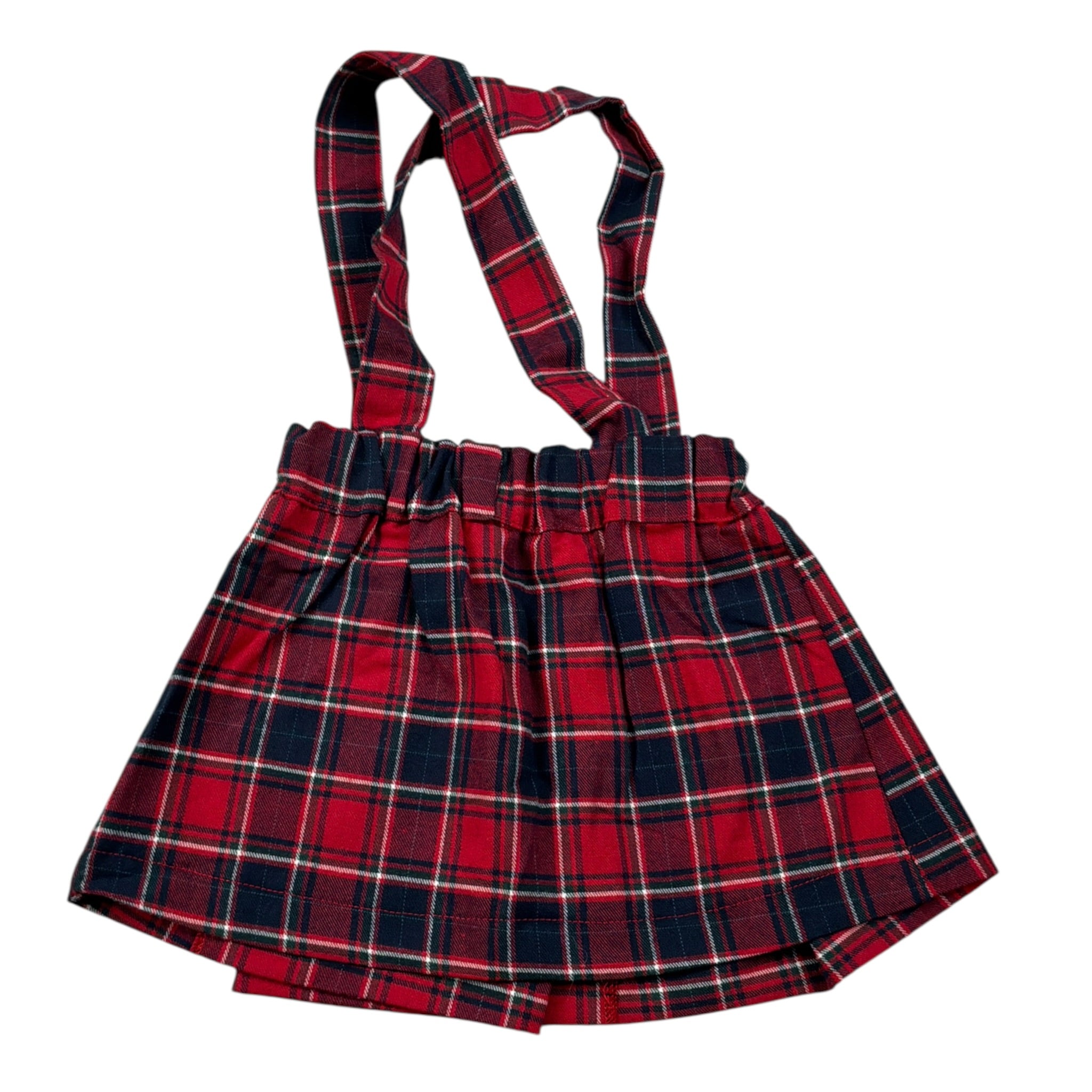 gonna fantasia scozzese T413907J ROSSO BABY VIP 