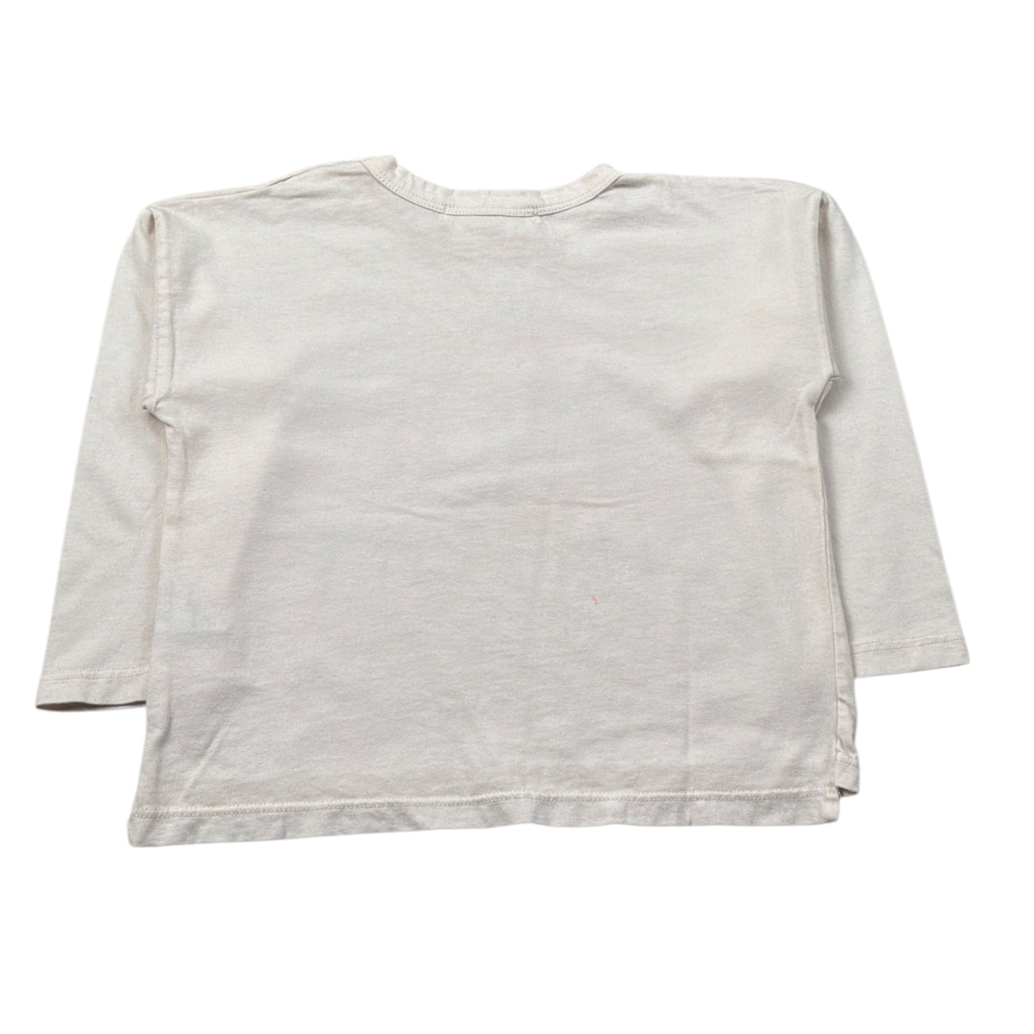 Babyclic Shirt Girocollo tinta unita con Stampa Panna per Neonato L216400007N PANNA BABYCLIC 