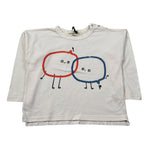 Babyclic Shirt Girocollo tinta unita con Stampa Panna per Bambino L216400007 PANNA BABYCLIC 