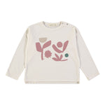 Babyclic Shirt Girocollo tinta unita con Stampa Crema per Bambina L216430003J CREMA BABYCLIC 