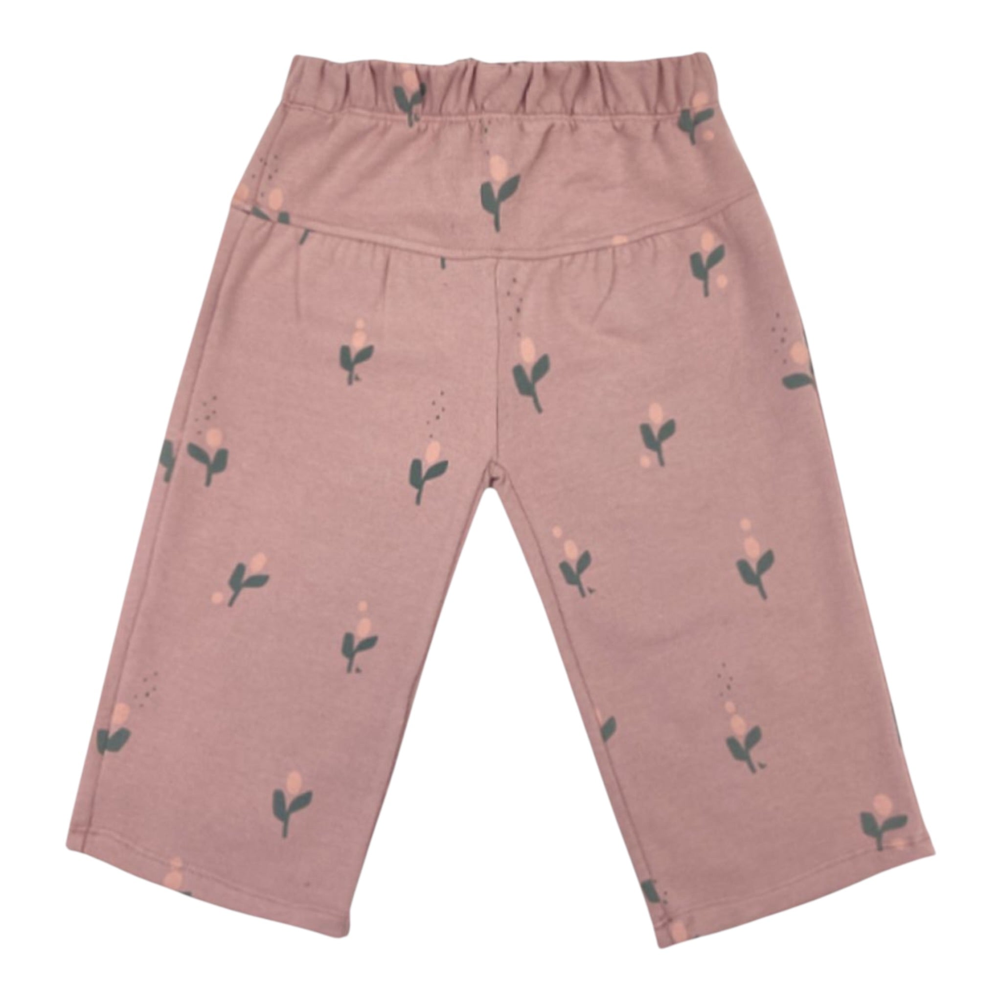 Babyclic Pantalone tinta unita con Stampa Rosa per Bambina L246303707 ROSA BABYCLIC 
