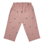 Babyclic Pantalone tinta unita con Stampa Rosa per Bambina L246303707 ROSA BABYCLIC 