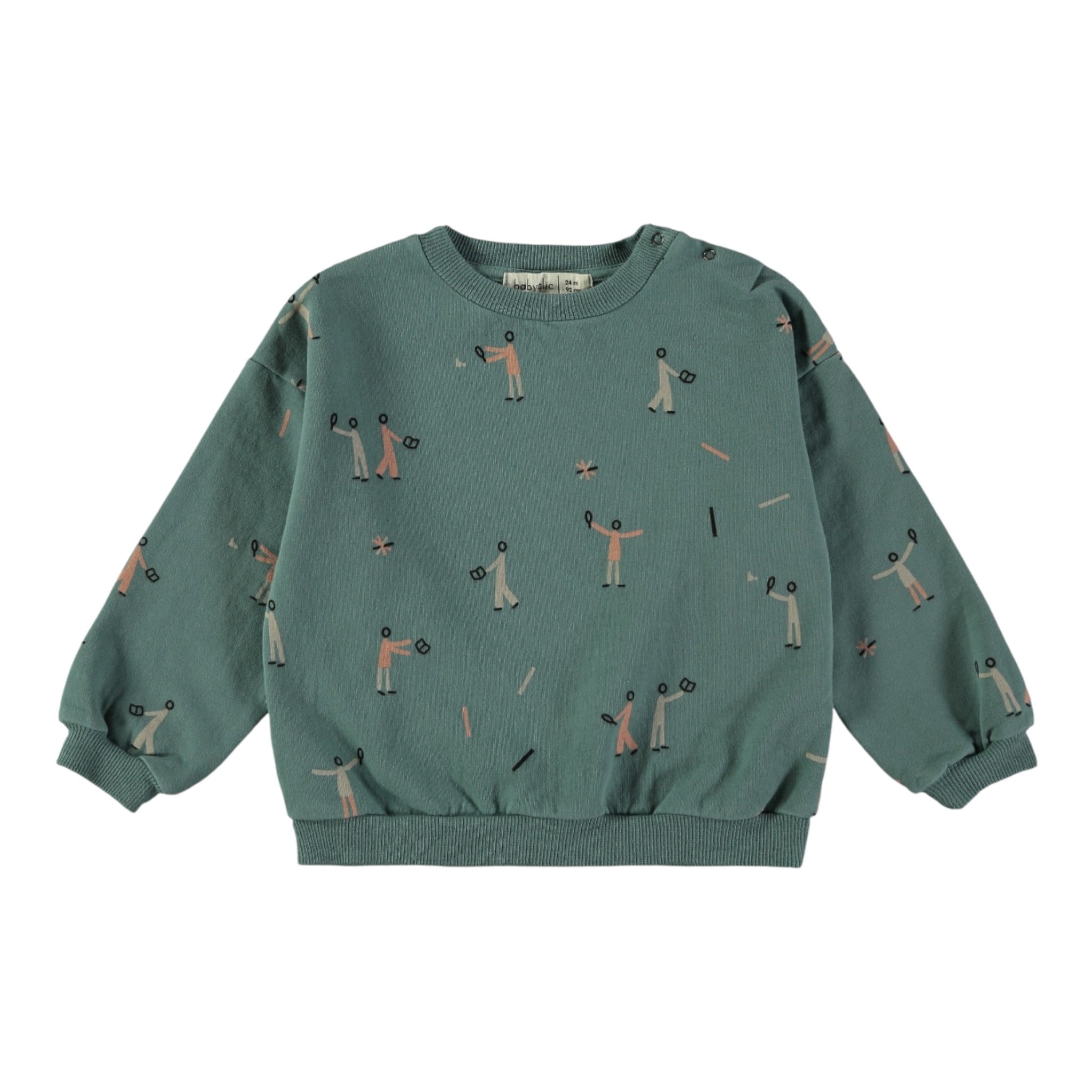 Babyclic Felpa Chiusa Girocollo tinta unita Verde per Bambino L276370005J VERDE BABYCLIC 