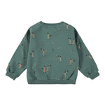 Babyclic Felpa Chiusa Girocollo tinta unita Verde per Bambino L276370005J VERDE BABYCLIC 