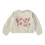 Babyclic Felpa Chiusa Girocollo con Stampa Crema per Bambina L276430006 CREMA BABYCLIC 