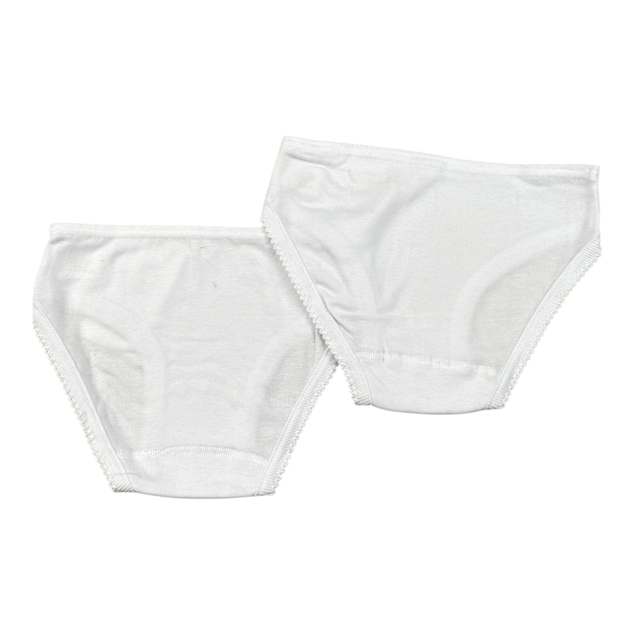 Babyvip Set 2 Slip tinta unita Bianco per Bambina 4204 BIANCO BABYVIP 