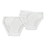 Babyvip Set 2 Slip tinta unita Bianco per Bambina 4204 BIANCO BABYVIP 