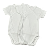 Babyvip Set 2 Body tinta unita Mezza Manica Bianco per Neonata J1575 BIANCO BABYVIP 