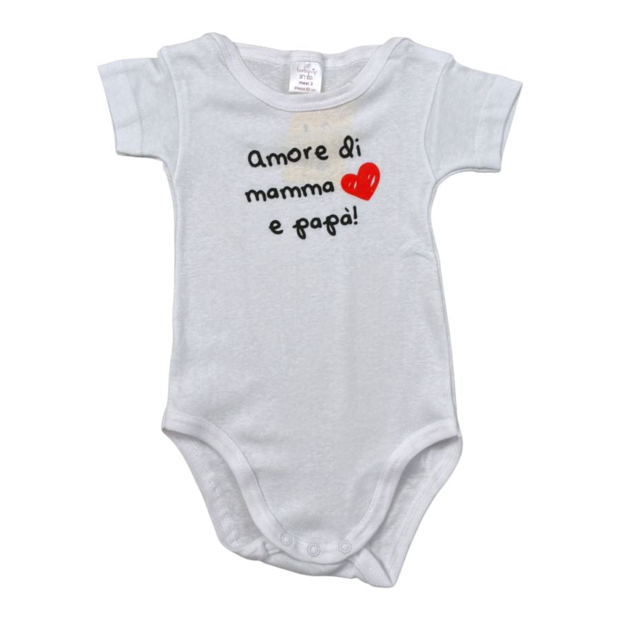 Babyvip Body Mezza Manica tinta unita Bianco per Neonata J1604 BIANCO BABYVIP 