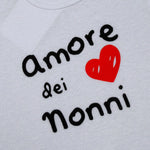 Babyvip Body tinta unita con Stampa ''Amore Dei Nonni'' Bianco per Neonata J1607 BIANCO BABYVIP 