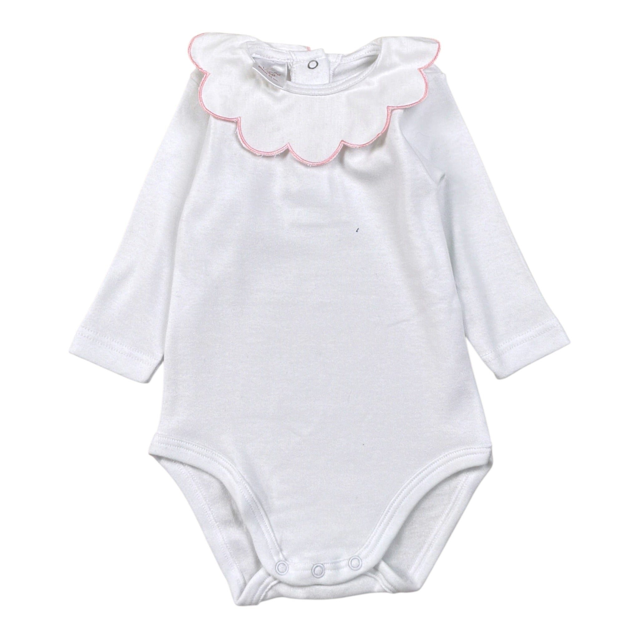 Babyvip Body tinta unita con Colletto Bianco per Neonata J1744 BIANCO BABYVIP 