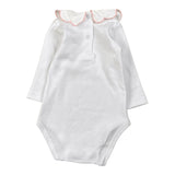 Babyvip Body tinta unita con Colletto Bianco per Neonata J1744 BIANCO BABYVIP 