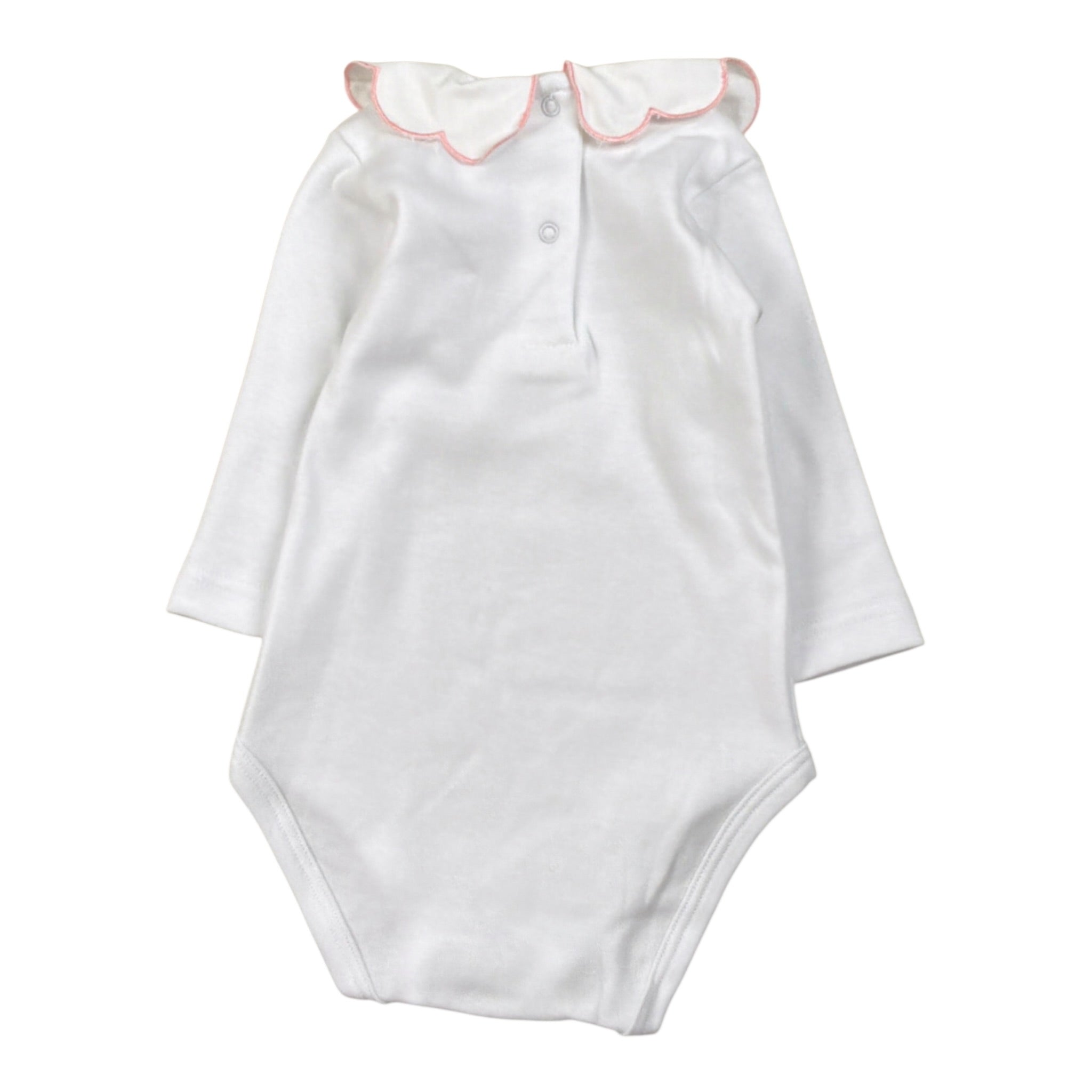 Babyvip Body tinta unita con Colletto Bianco per Neonata J1744 BIANCO BABYVIP 