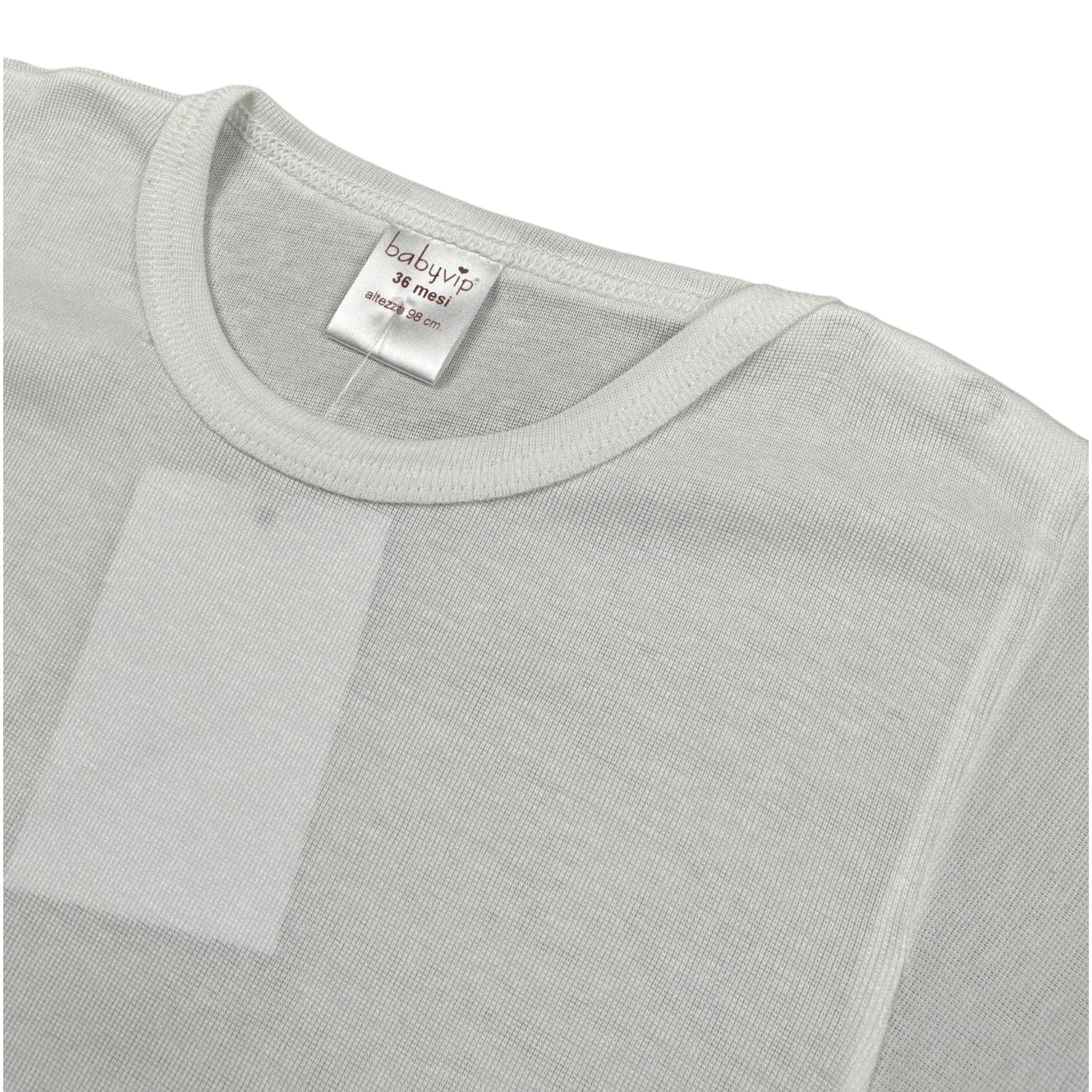 Babyvip Body tinta unita Mezza Manica Bianco per Bambina J1746 BIANCO BABYVIP 
