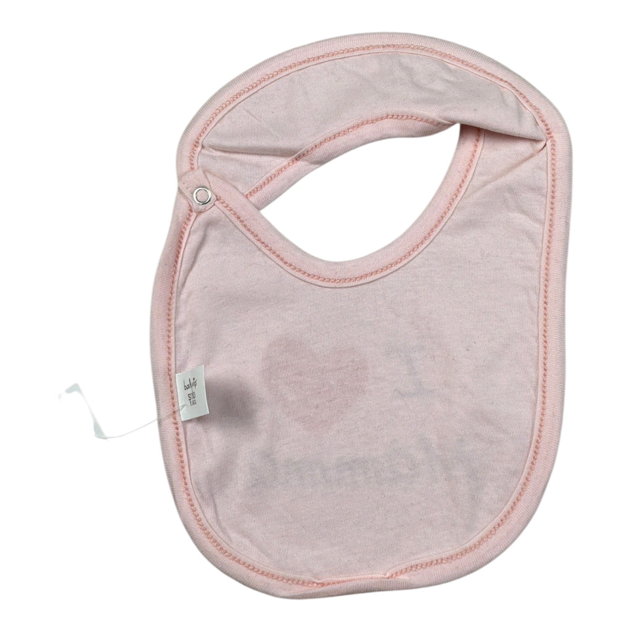 Babyvip Bavetta tinta unita con Stampa Rosa per Neonata J8162 ROSA BABYVIP 