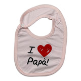 Babyvip Bavetta tinta unita con Stampa Rosa per Neonata J8163 ROSA BABYVIP 